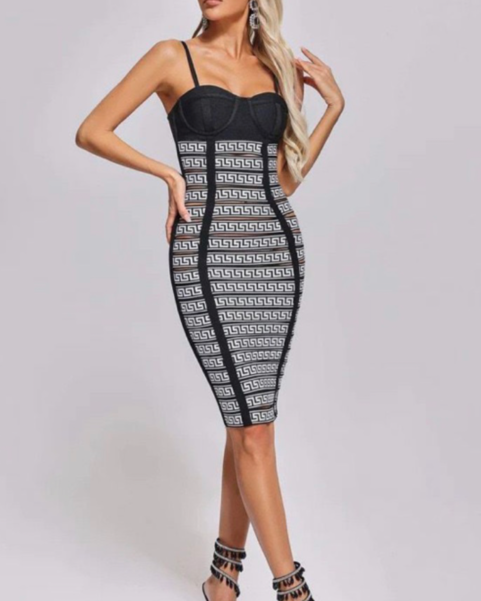 Spaghetti straps short party dress