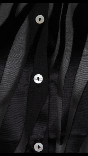 Black semi transparent shirt