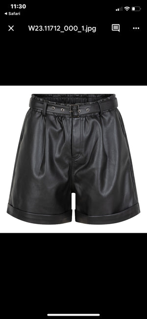 PU Belted Short by Esqualo