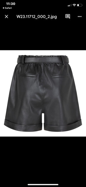 PU Belted Short by Esqualo