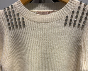 Sweater with stones by Esqualo