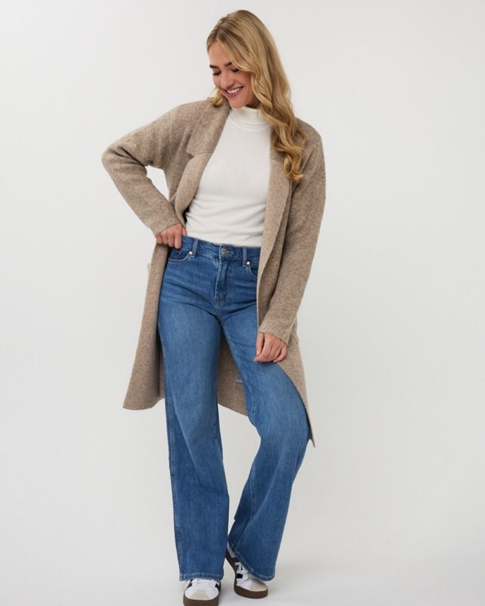 CARDIGAN LONG POCKETS sweater by Esqualo