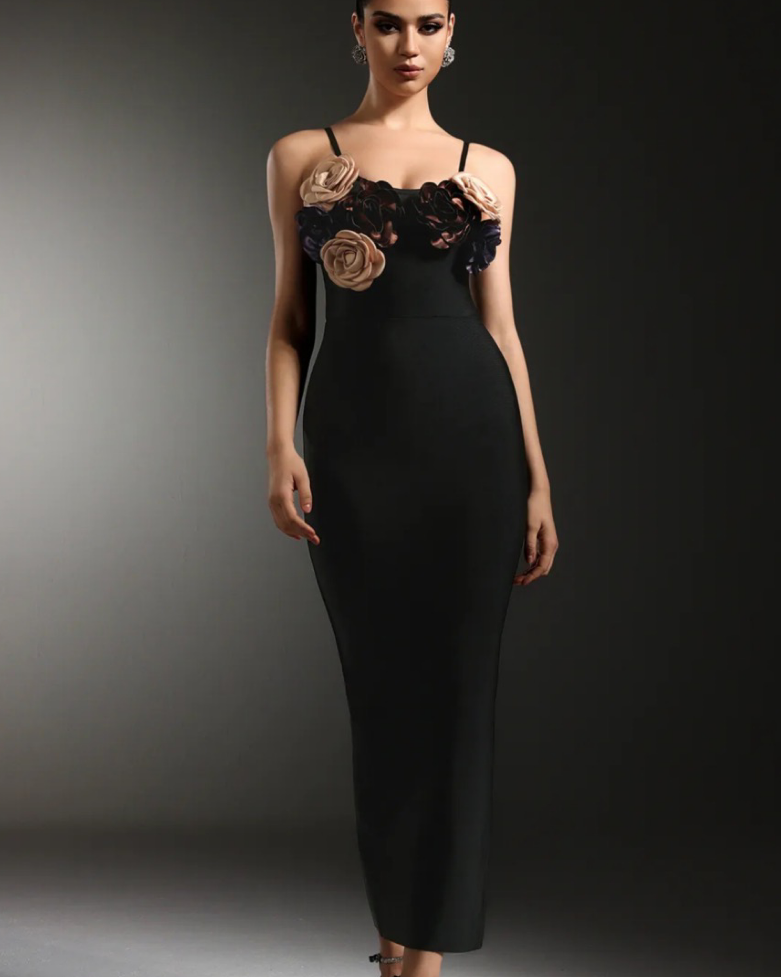 Spaghetti strap long dress