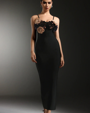 Spaghetti strap long dress