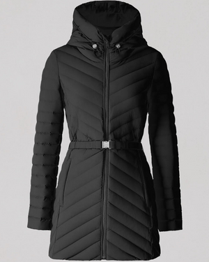 ESTELLE Stretch Down Belted Coat