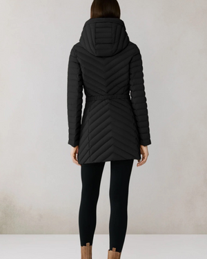 ESTELLE Stretch Down Belted Coat