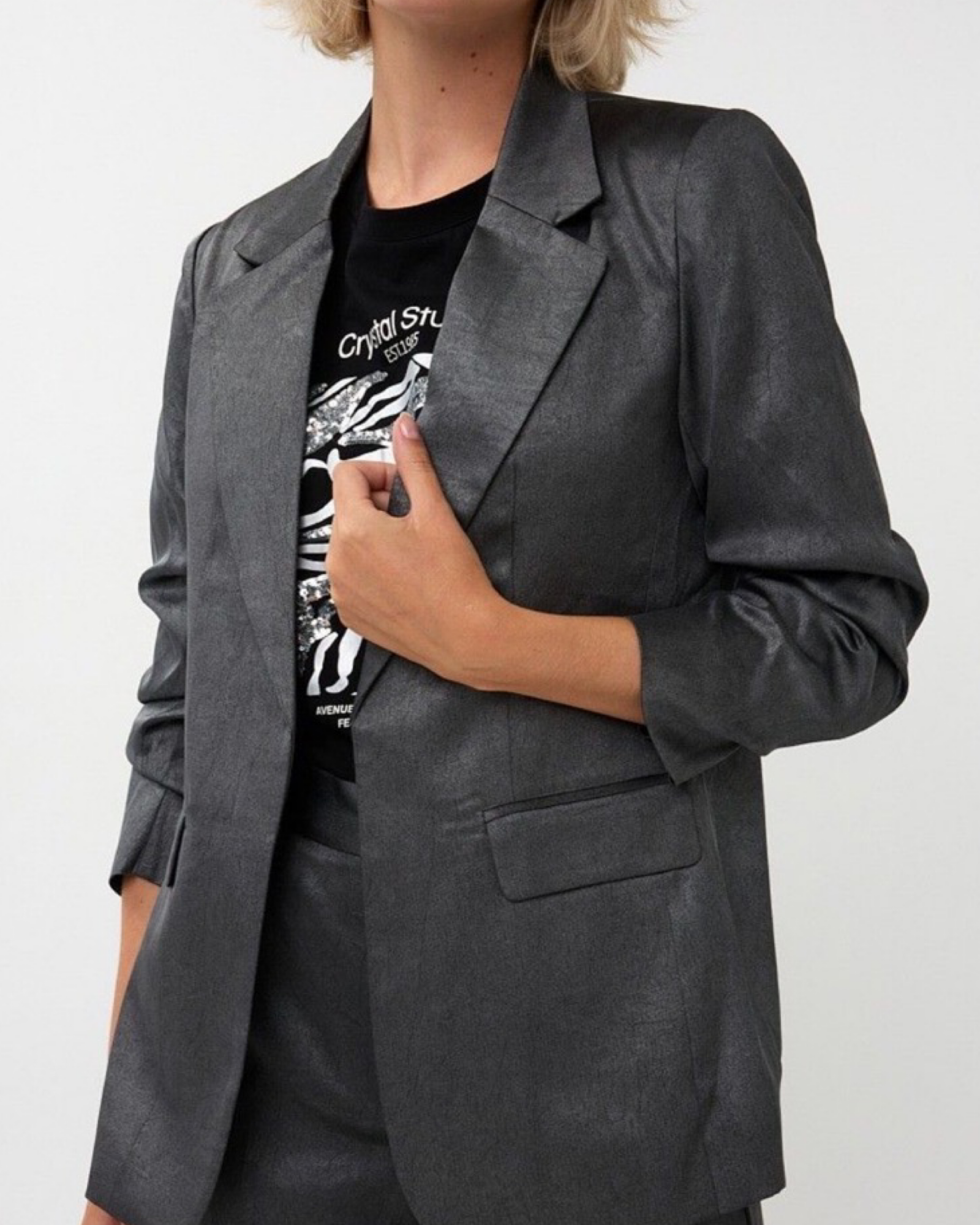 BLAZER SHIMMER CRINKLE BY ESQUALO