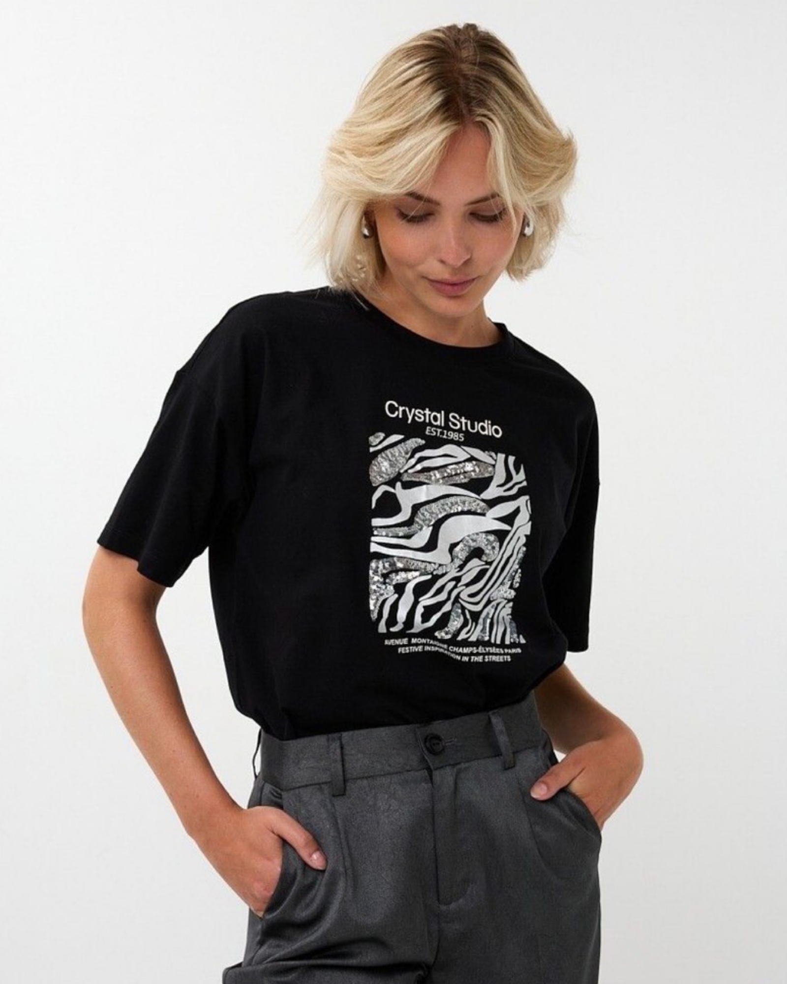 T-SHIRT ''CRYSTAL STUDIO''