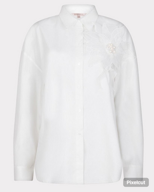 BLOUSE BIG FLOWER PATCH by esqualo