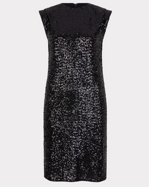 DRESS SLV/LSS SEQUINS by esqualo