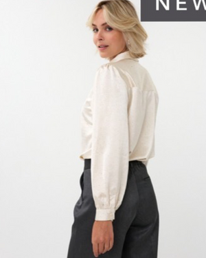 BLOUSE BOW RHINESTONES BY ESQUALO