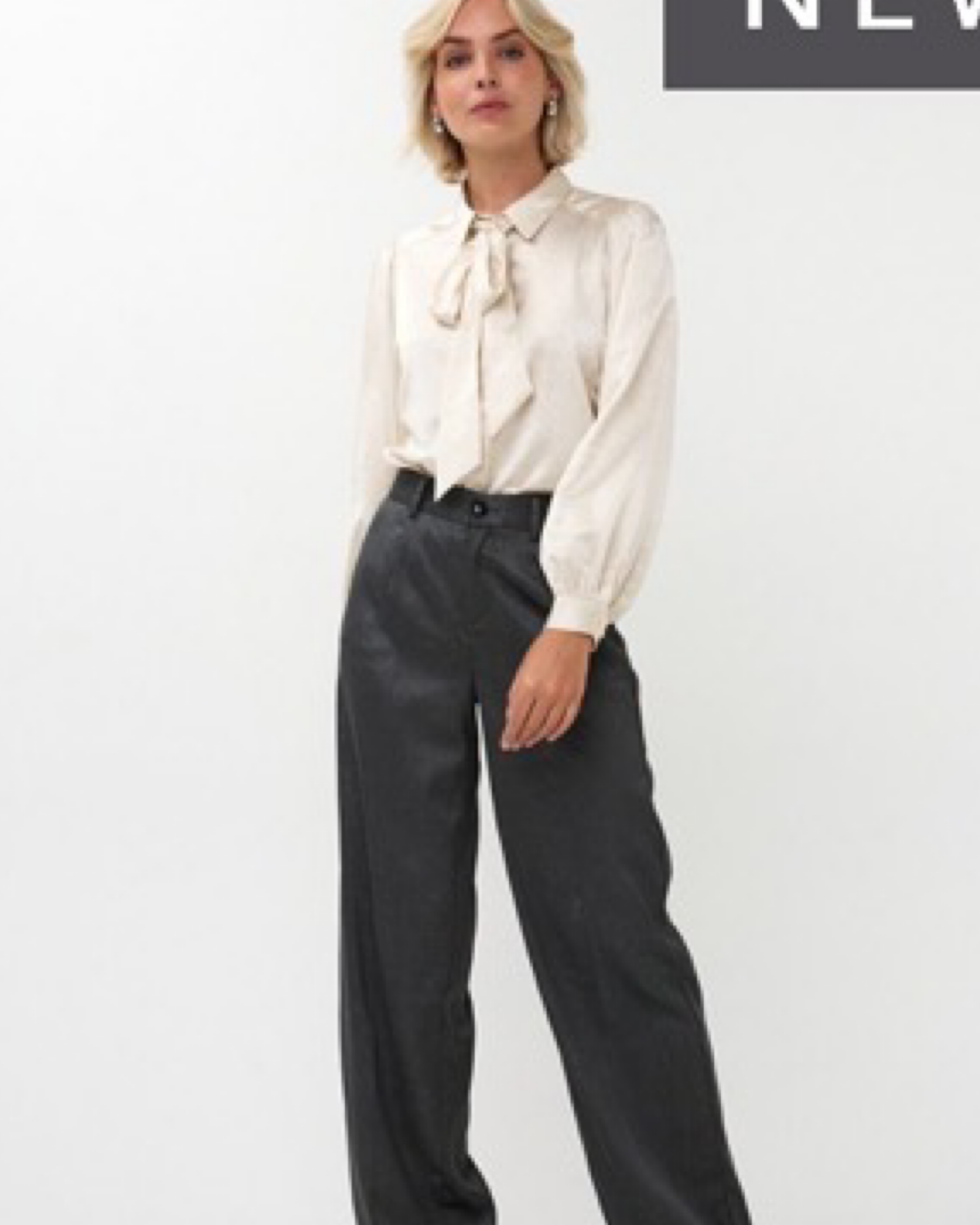 BLOUSE BOW RHINESTONES BY ESQUALO