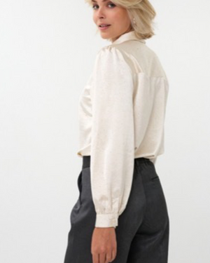 BLOUSE BOW RHINESTONES BY ESQUALO