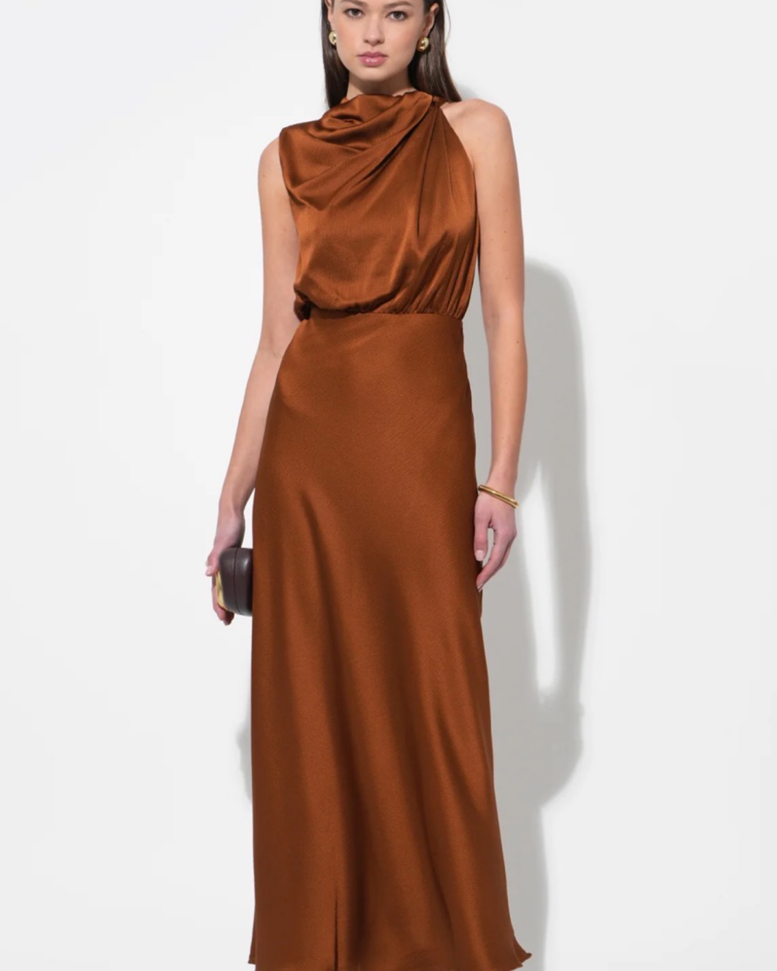 ADELYN RAE
KATE COWL DRAPE ASYMMETRICAL MAXI DRESS