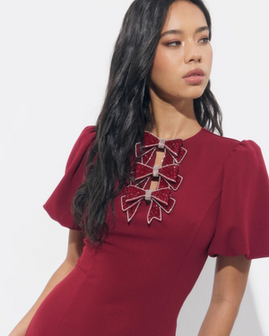 ADELYN RAE
WREN RHINESTONE MINI DRESS