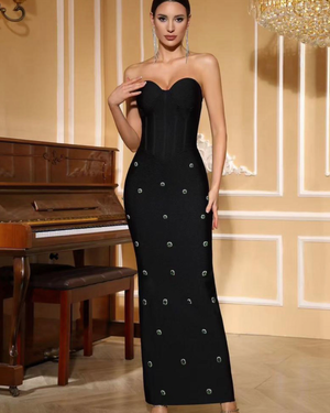 Longe Strapless Evening Dress By Obscur