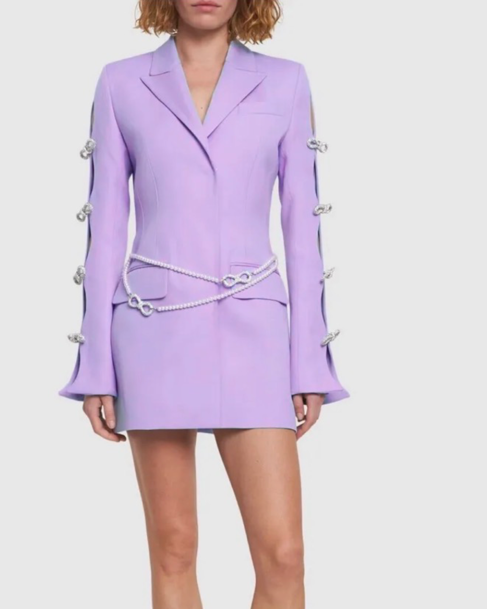 Long sleeves blazer dress