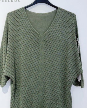 Top V-neck Lurex