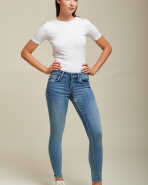 Skinny puch-up jeans pants