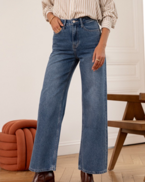 Jeans pants wide leg