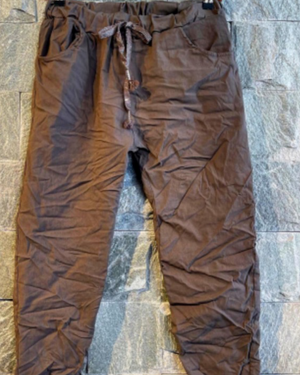 Pantalon en élasthanne délavé