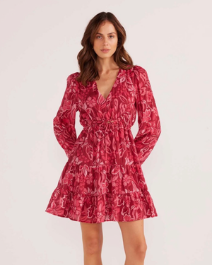 Long sleeve mini dress by MINK PINK .