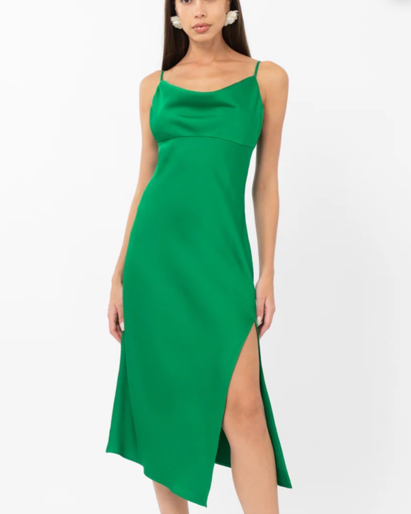 MANDIE BUTTON FRONT MIDI DRESS by Adlyn rae