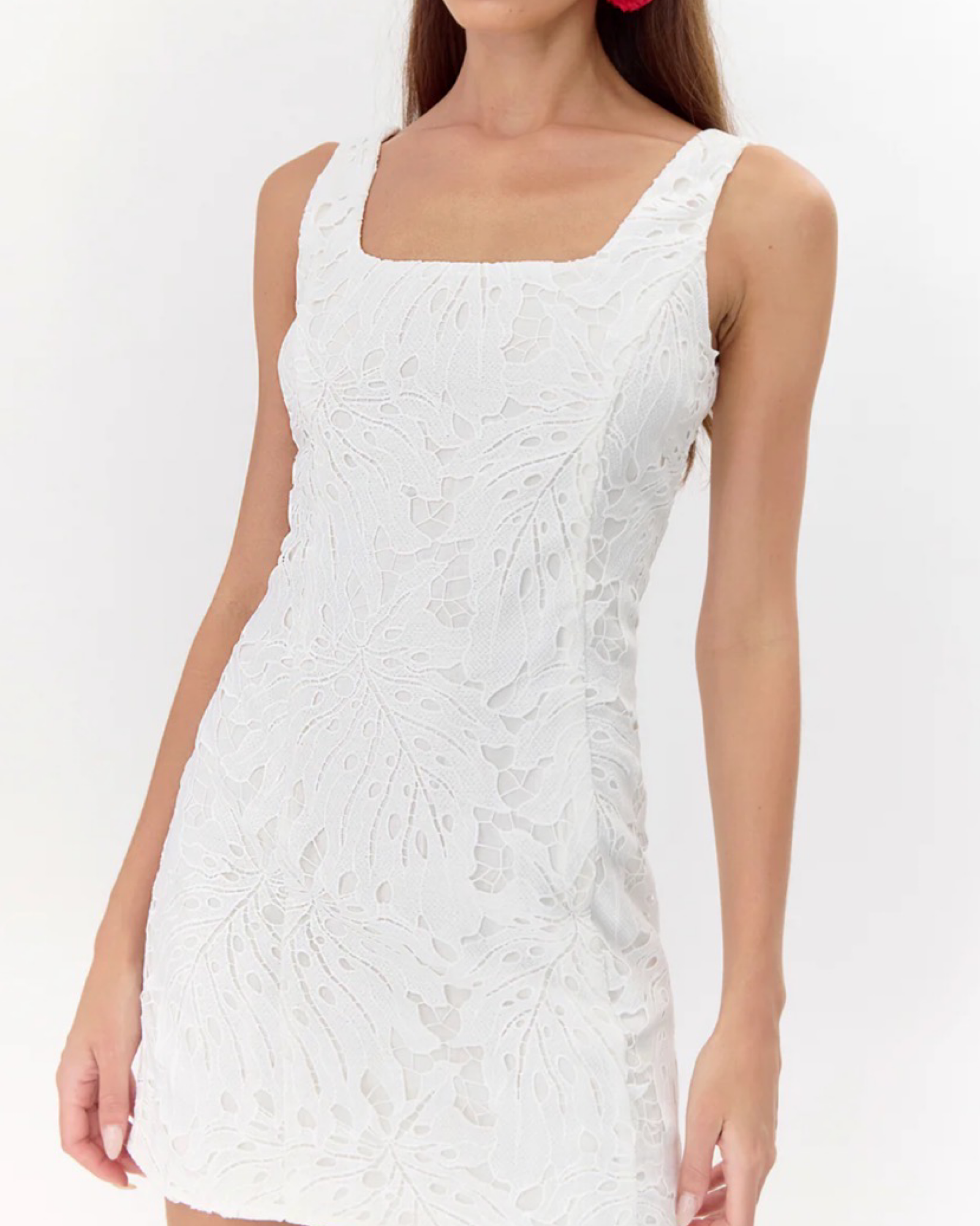 JULIA 3D LACE MINI DRESS by Adlyn rae
