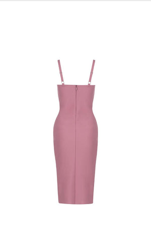 Pink Elegant Bodycon dress - Obscur international