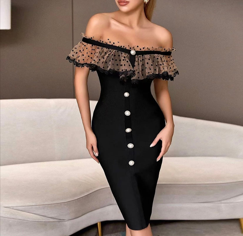 New off the shoulders Long dress - Obscur international